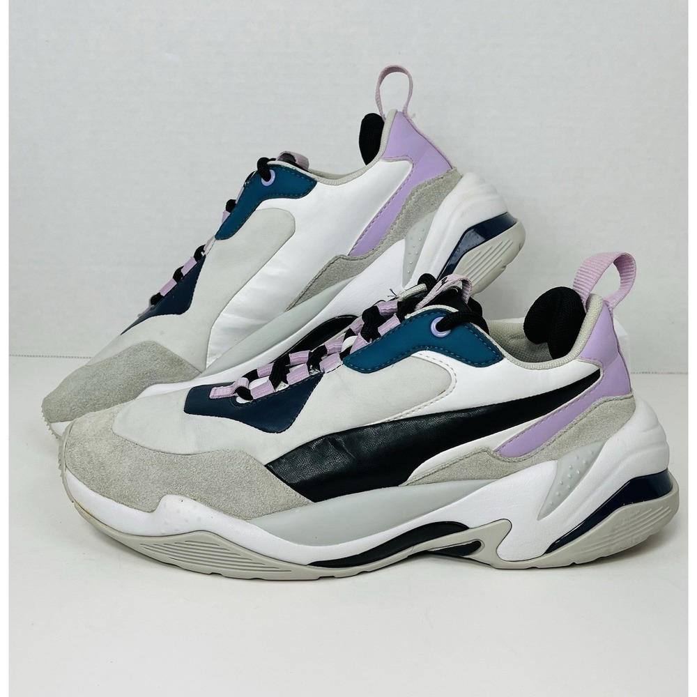 PUMA THUNDER River Droite Sneakers Shoes Womens 9 Gray Low Top‎ 369452-01 READ